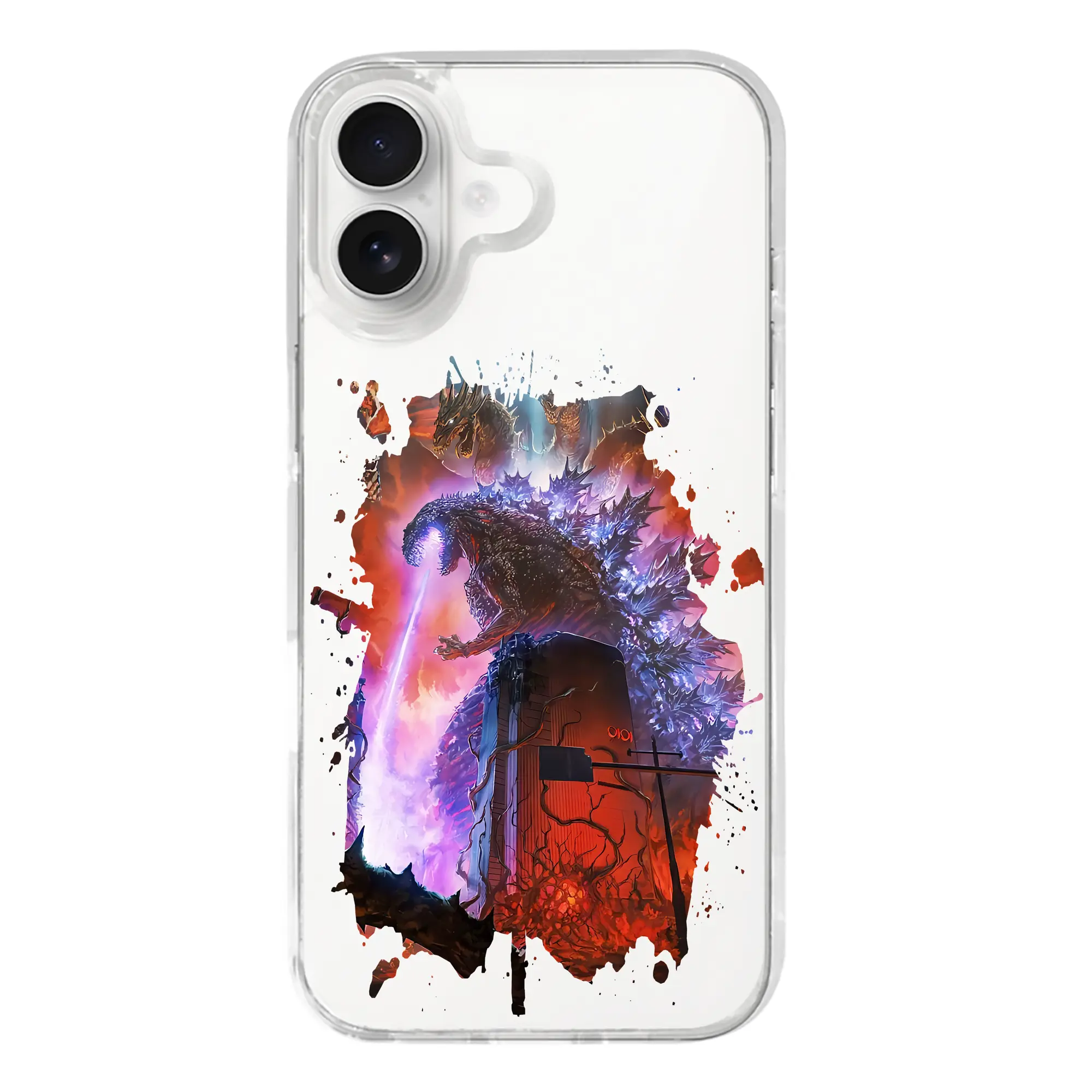 ゴジラ グッズ,ゴジラ - iPhone 17シリーズ 透明スマホケース – 薄型・耐衝撃・精密フィット保護カバー